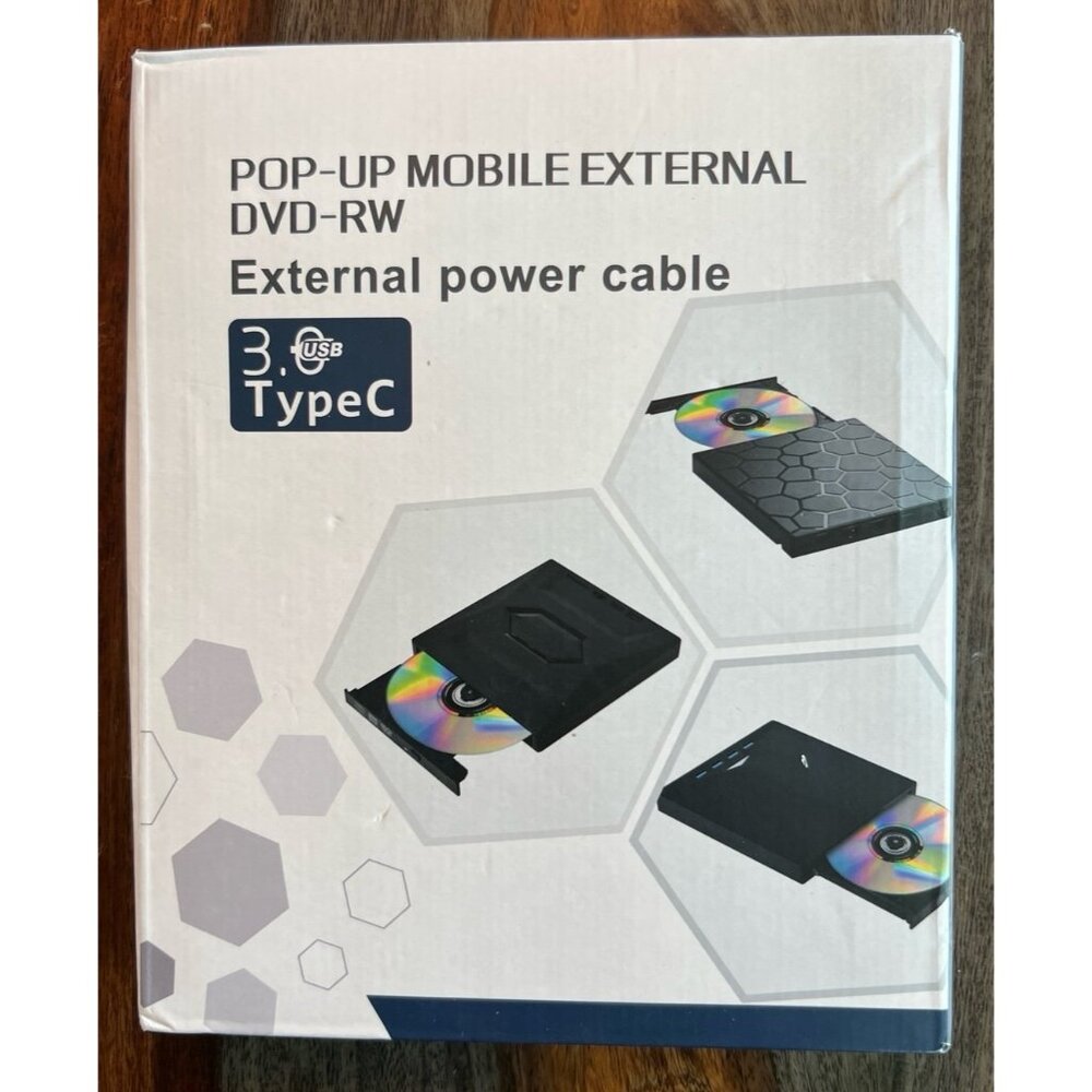 POP-UP MOBILE EXTERNAL DVD-RW EVD701H